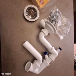 Bonde et siphon évier 90