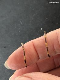 Donne 2 fines bagues marron